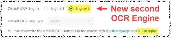 New OCR engine, especially suited for alphanumeric OCR